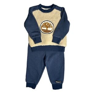 Kids Timberland 2 Piece Crewneck Sweatsuit